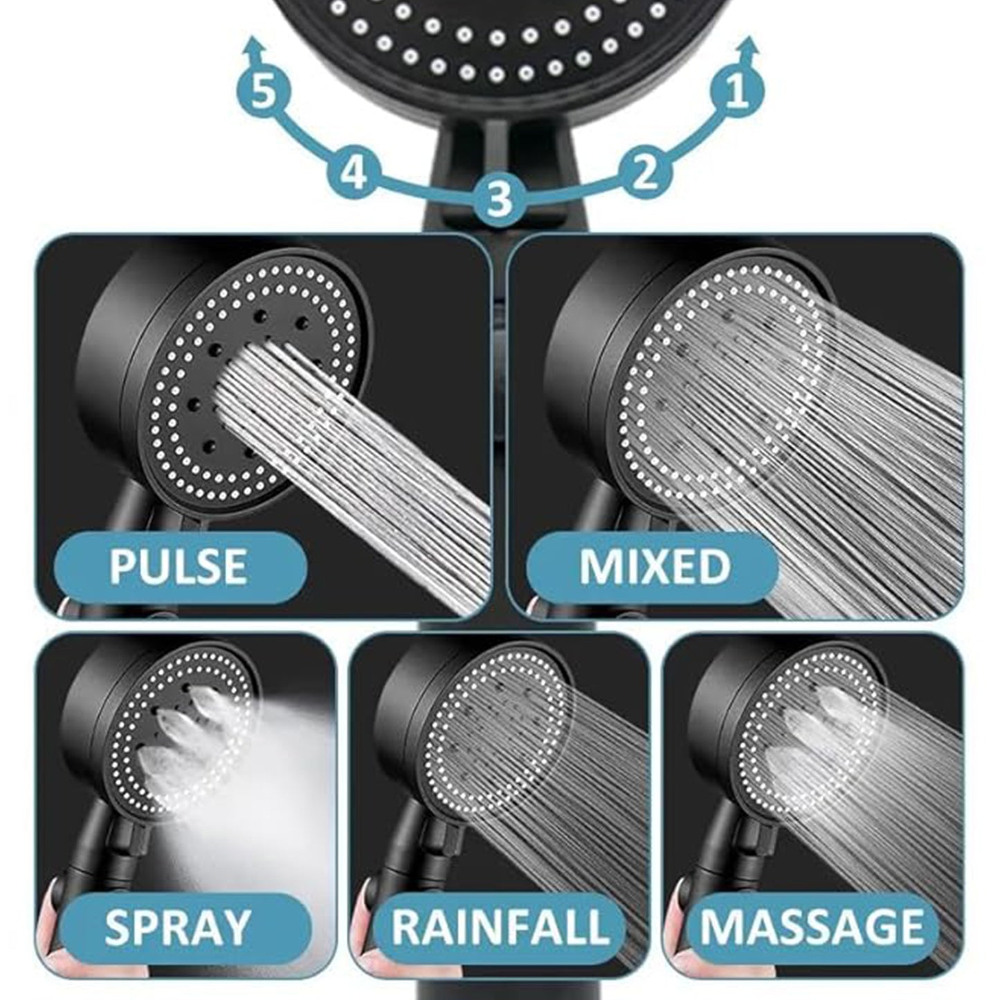 Handheld Shower Head (1 Pc)